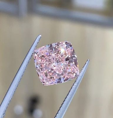 CVD 1,09 ct Luźny syntetyczny poduszka o szlifie diamentowym z certyfikatem IGI Fancy Light 10 w skali Mohsa