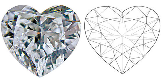 ZKZ Fancy CVD Lab Grown Diamonds 1.64 CT Kształt serca VS2