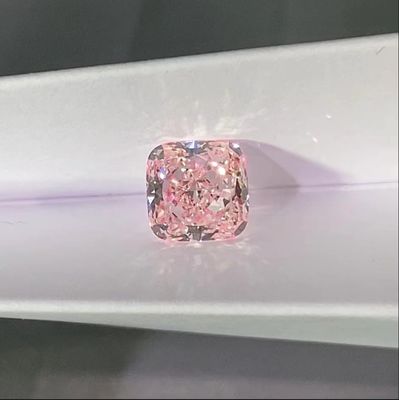 Luźna syntetyczna poduszka o szlifie diamentowym 3ct z certyfikatem NGTC Fancy Light