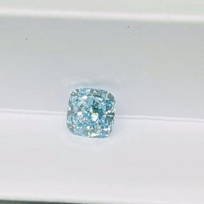VS1 Poduszka o szlifie brylantowym CVD Lab Grown Blue Diamonds 3.2ct-3.6ct