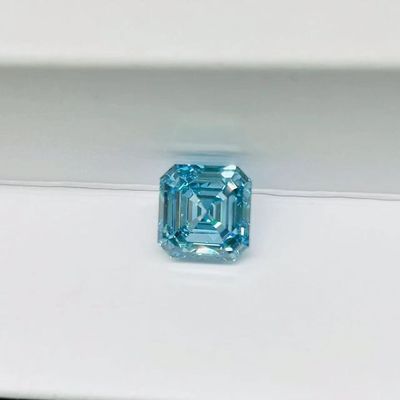 Asscher Cut Blue Syntetyczny diament Lab Engineered Diamonds 1-2 Carat