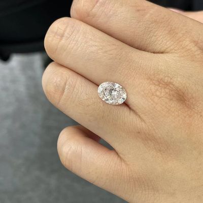 Ozdoby jubilerskie 1-1.99 Carat Oval Luźne diamenty syntetyczne VVS-VS
