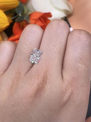 Diamenty ZKZ Carbon Lab Grown Promienne, cięte luźne diamenty