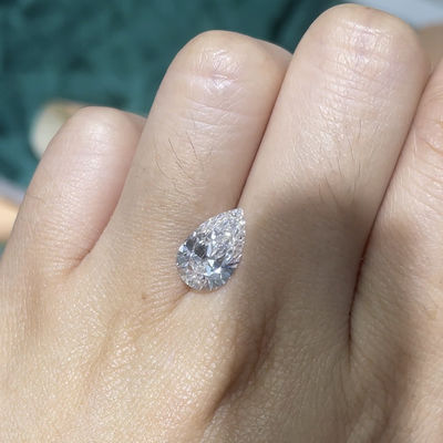 1-1.99 Carat Pear Loose Diamond 10 Mohs Lab Engineered Diamonds
