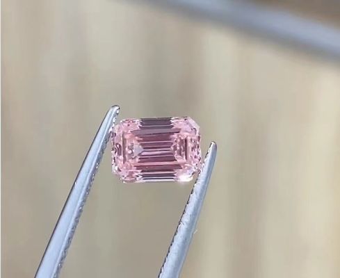 Syntetyczny szmaragdowy szlif Lab Grown Pink Diamonds Biżuteria Fancy Light Grade