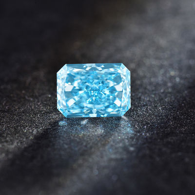 1-1.99 Carat Radiant Loose Diamond Blue Lab Diamonds Biżuteria Dekoracje