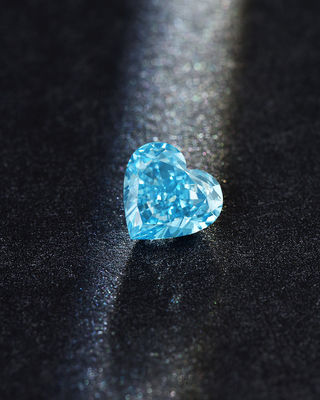 IGI Certified Fancy Intense Blue CVD Heart Shape Syntetyczny diament 100% diament 2ct