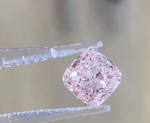 VVS2 Lab Grown Baby Pink Diamonds Fancy Intensywnie Różowa Poduszka Luźny Diament