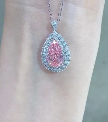 Syntetyczna sztuczna kolczyka z diamentem, kolczyk o kolczyku 3.46ct VS1