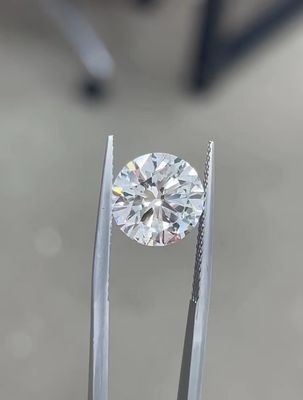 10 Mohs Bezbarwne Okrągłe Brilliant Cut CVD Laboratory Grown Diamonds 2,5ct-3ct