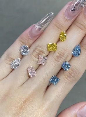 Certyfikowane Diamenty syntetyczne okrągłe diamenty luźne diamenty uprawiane w laboratorium diamenty biżuteria pierścienie CVD