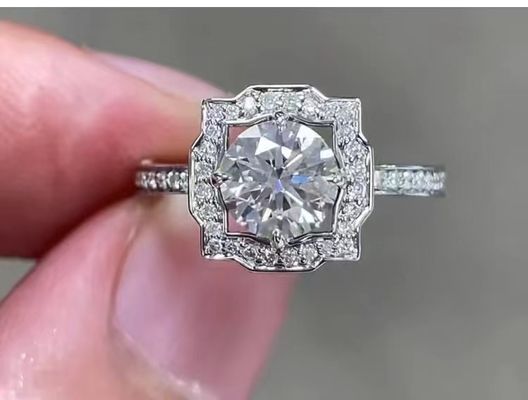 Lab Made Diamant Jewelry Lab Grown Diamonds Jewelry Round Diamant Rings Stud Kolczyki