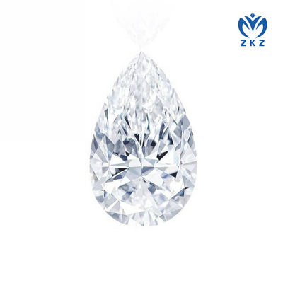 3.4ct D VS Jakość Bez Bowtie Pear Cut Laboratory Stworzony CVD Biały Diament