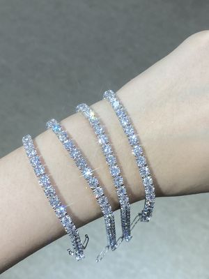 Sztuczna bransoletka z diamentem z laboratorium