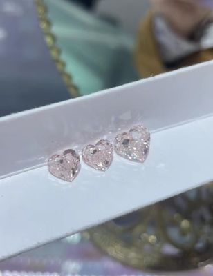 Serce Różowe Diamenty Uprawione w laboratorium Diamenty do naszyjników Pierścienie