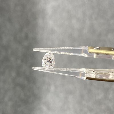 1.02ct G VVS1 Pear Cut CVD Laboratory stworzył białe diamenty do produkcji biżuterii