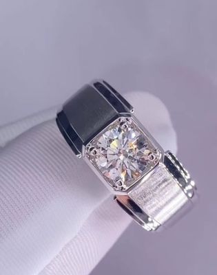 Mężczyźni Diamentowy Pierścień Biały Diamentowy Pierścień zaręczynowy Pierścień ślubny Pierścień diamentowy