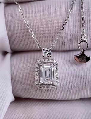 Emerald Lab stworzył diamentowy wisiorek naszyjnik diamentowe biżuteria wisiorek