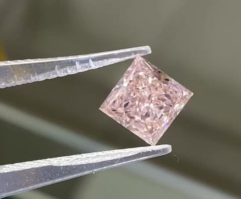 Księżniczkowy cięcie różowe Lab wyhodowane diamenty Jasny różowy kształt kwadratowy biżuteria Dekoracje