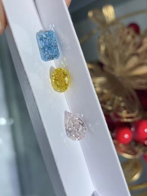 Jasnoróżowe diamenty wyhodowane diamenty luźne diamenty stworzone kolorowe diamenty